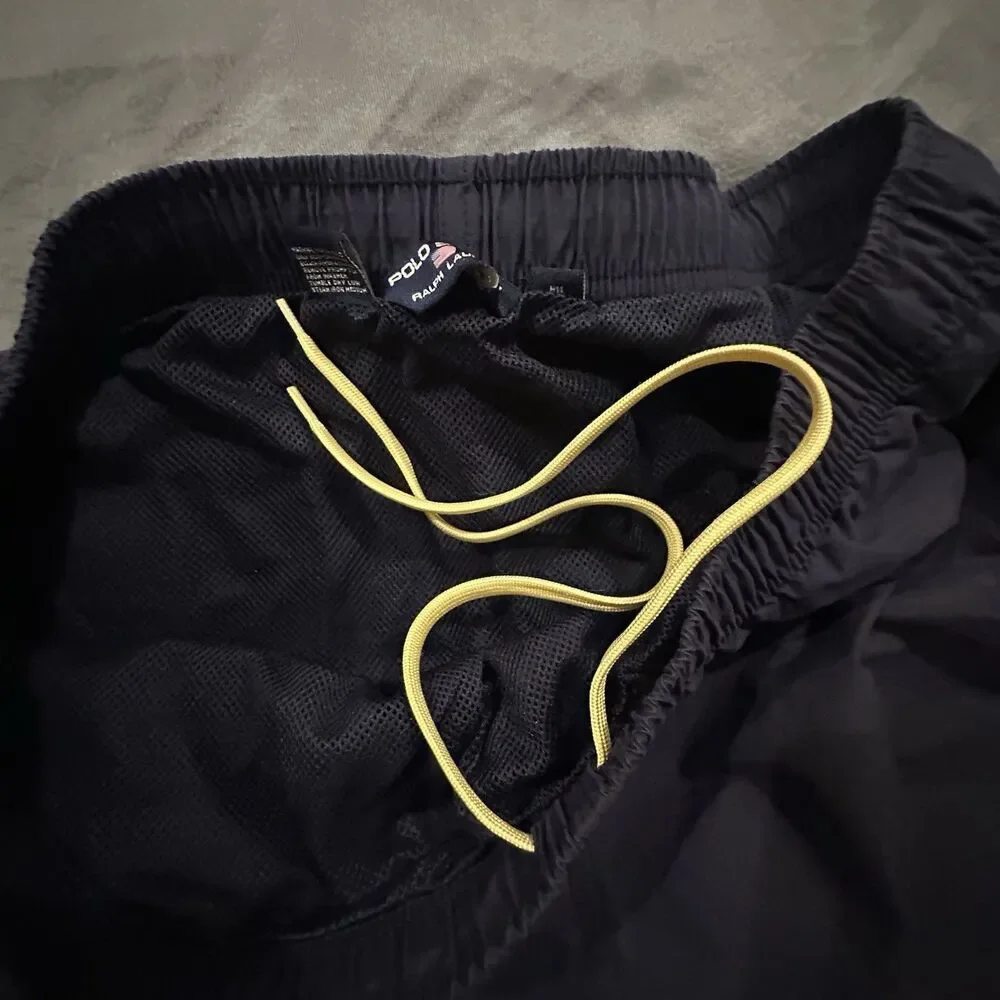 Vintage Polo Sport Ralph Lauren Board Shorts Mens L Navy Mesh Lined Y2K 2000s
